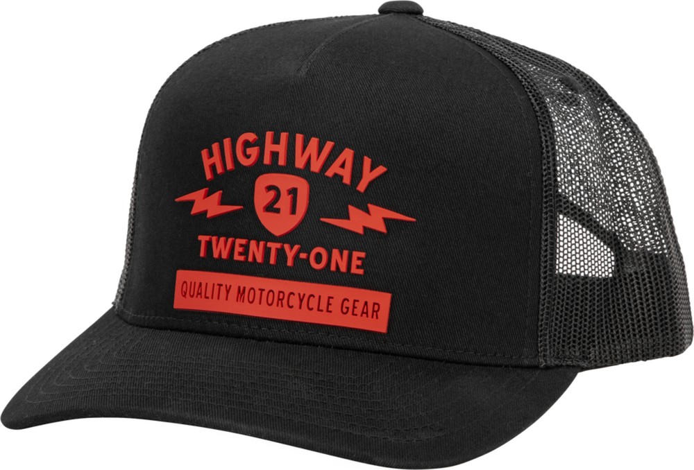 Highway 21 Spark Snapback Hat Black/Red