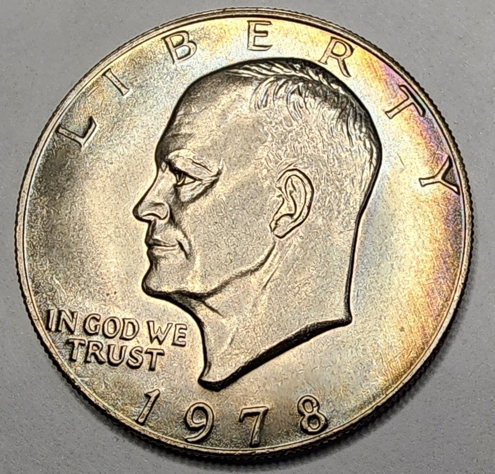 1978 Eisenhower Dollar W/Toning