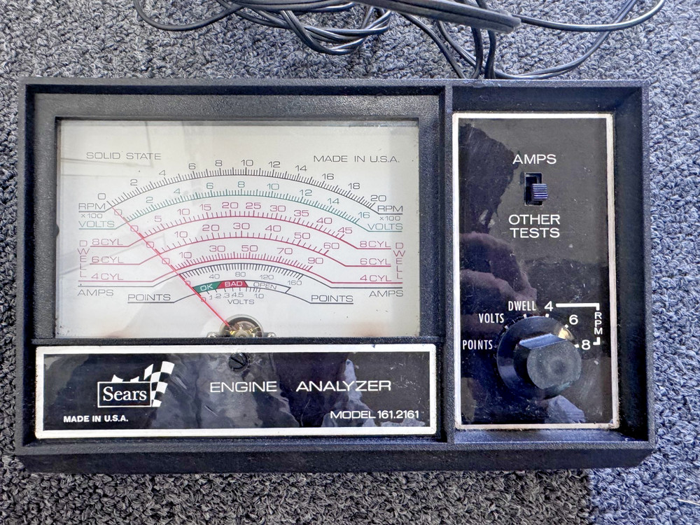 SEARS Engine Analyzer, MODEL 161,2161, 12 VOLT IGNITION SYSTEMS