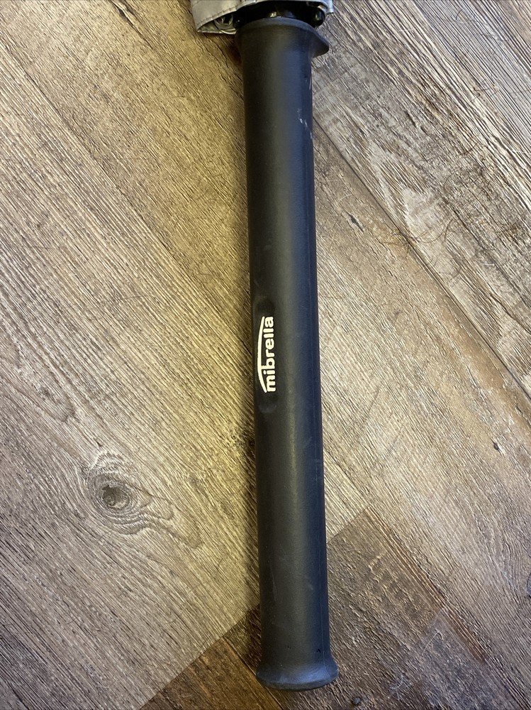 Ping Golf Golfing Mibrella Umbrella Large Silver Full Size Long Grip Handle