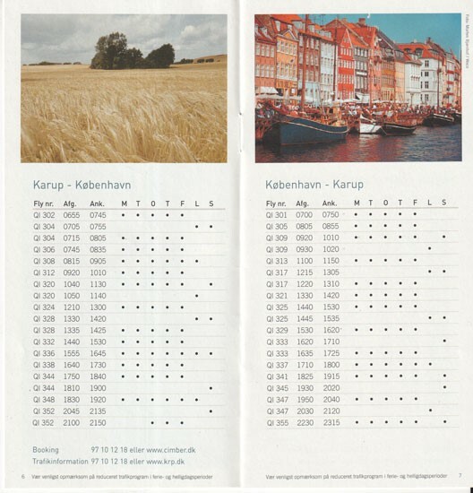 Cimber Air timetable 2003/03/30