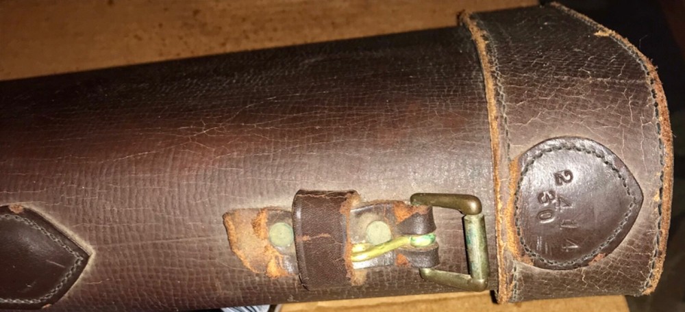 Vintage Hard Leather Gun Case 2414 30