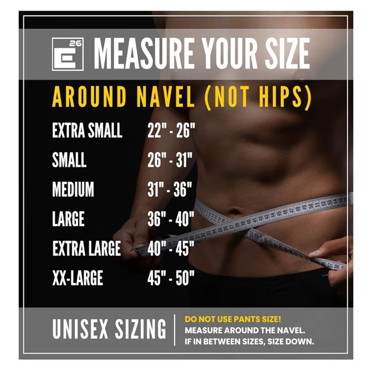 NEW Element 26 Self-Locking Weight Lifting Belt, Black, Size Medium