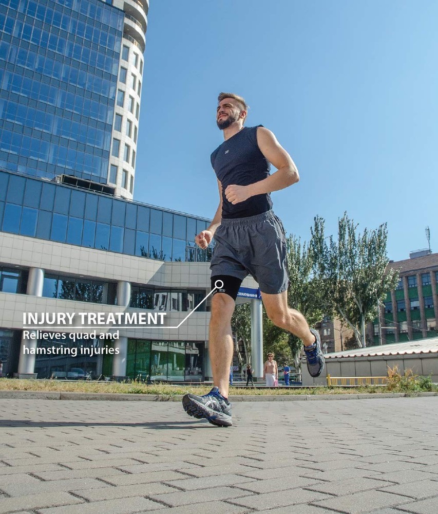 Zensah Thigh Compression Sleeve - Pulled Hamstring, Quad Strain, Groin Support