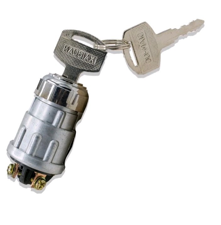 3 WIRE UNIVERSAL IGNITION KEY SWITCH FOR TRACTOR BULLDOZER MOWER ATV BOAT CAR