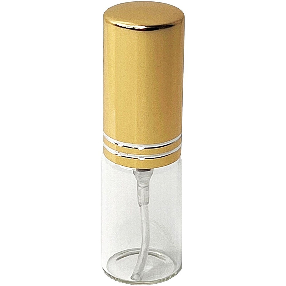 5ml 0.17oz Empty Perfume Glass Spray Bottles Gold Atomizer Refillable Wholesale