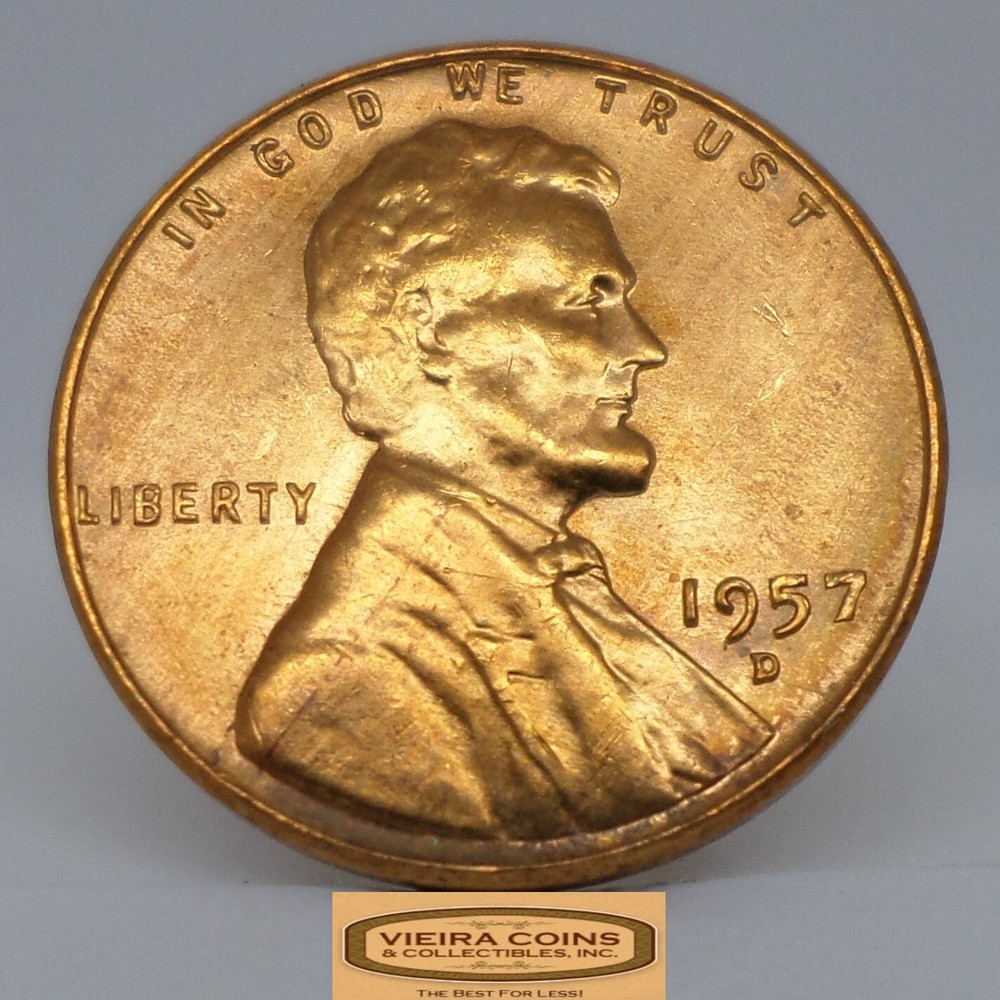 1957-D Lincoln Wheat Cent - #C34601NQ