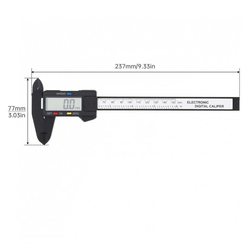 150mm/0-6" Absolute Digital Digimatic Vernier Caliper LCD Screen US Fast Ship