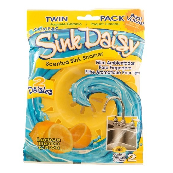 COMPAC HOME Sink Daisy Scented Kitchen Sink Strainer - 2 pack