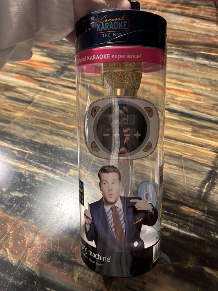 The Singing Machine Wireless Bluetooth Microphone Carpool Karaoke