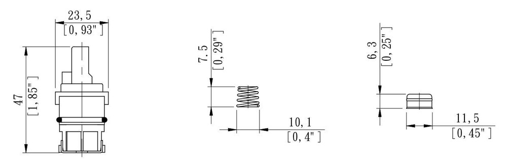 RV Cartridge Replacement Kit for Acrylic Knobs – Durable Faucet Solution