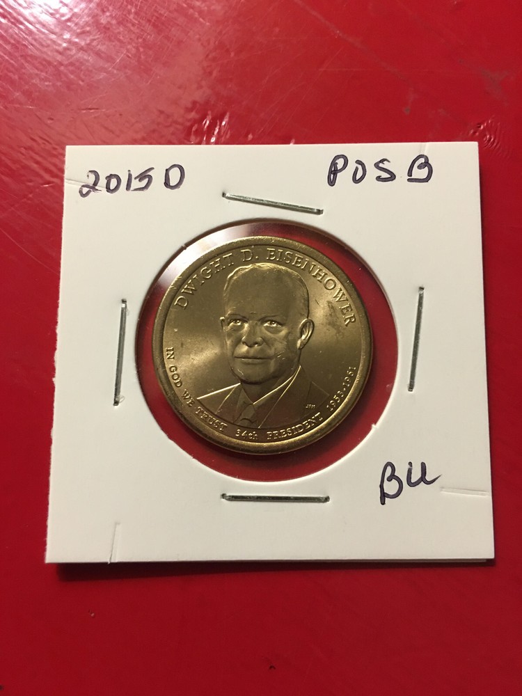 2015-D  Dwight D Eisenhower Presidential $1 Uncirculated Position B