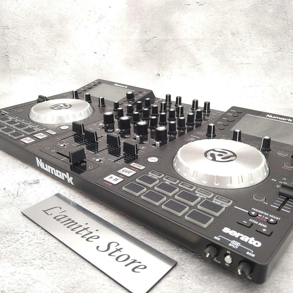 Numark NV 4-Deck Dual-Display USB DJ Controller Used Tested