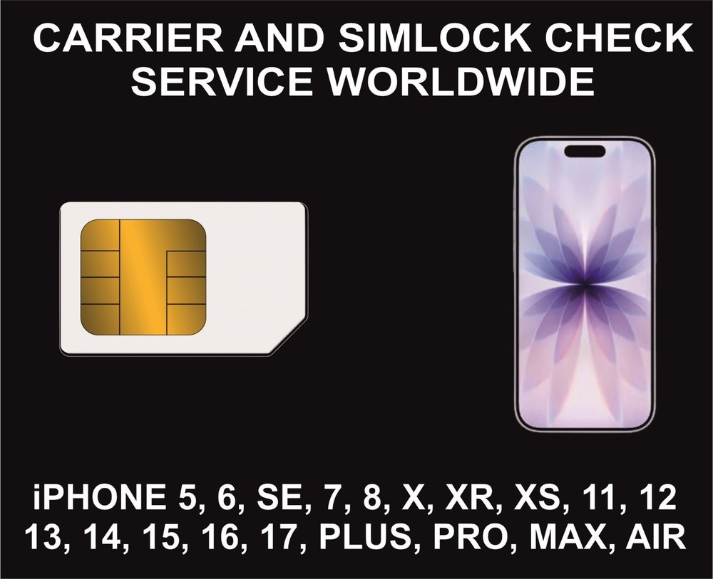 Carrier And SIM Check, Network, iPhone All Models
