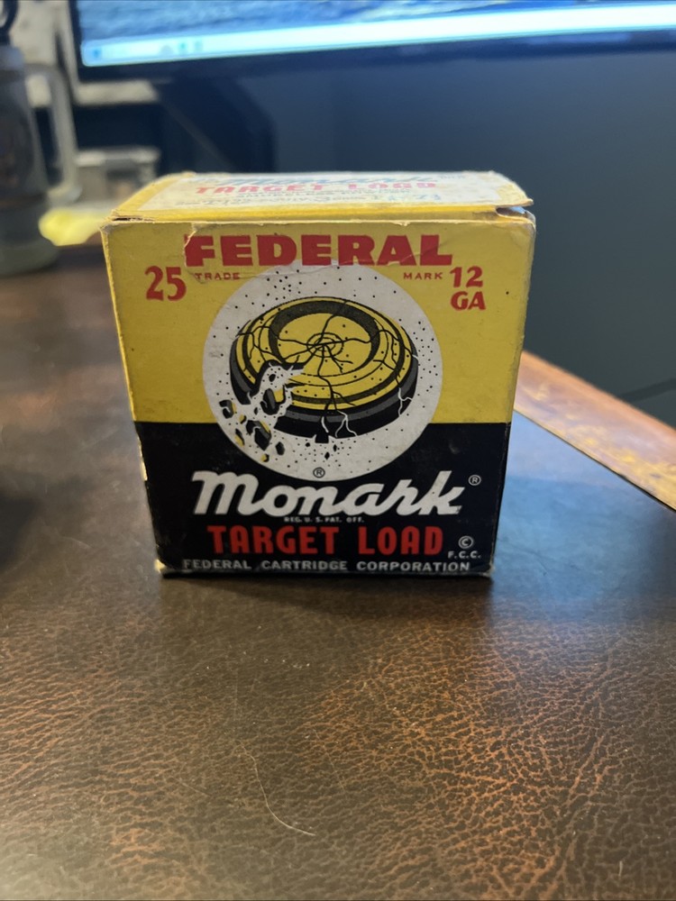Vintage Empty Ammunition Box Federal Target Load Monark