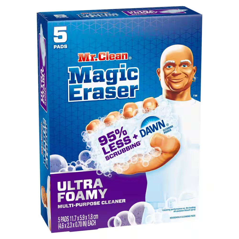 Ultra Foamy plus Dawn Magic Eraser Sponge (5-CNT, Multi-Pack 2)
