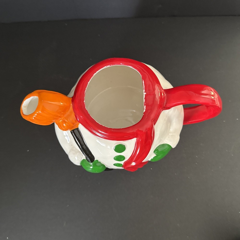 VINTAGE CERAMIC SNOWMAN TEAPOT/BEVERAGE SERVER