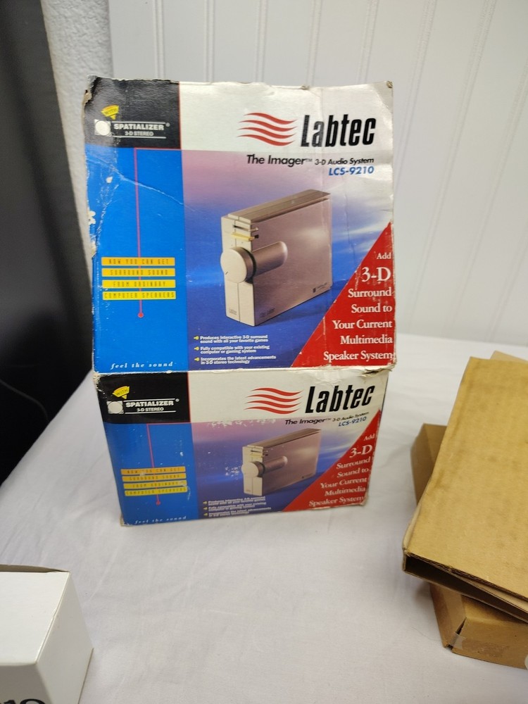 Labtec 3D Audio System LCS-9210 The Imager with Spatializer 3D Stereo Technology