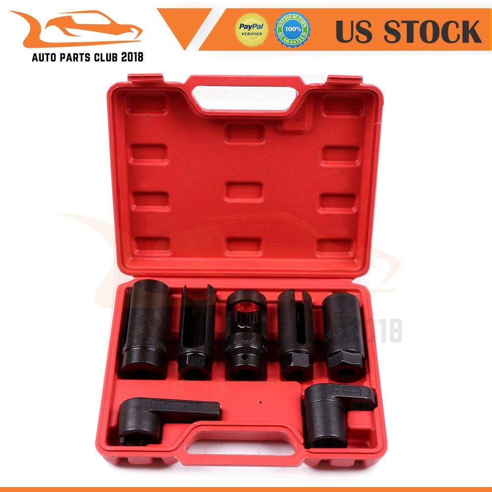 7pc Oxygen Sensor Socket Set Automotive Sensor Socket Oil Pressure