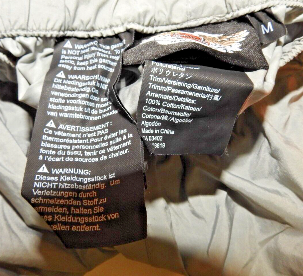 Harley Davidson Black Gray Orange Reflective Medium Rain Suit (Jacket and Pants)