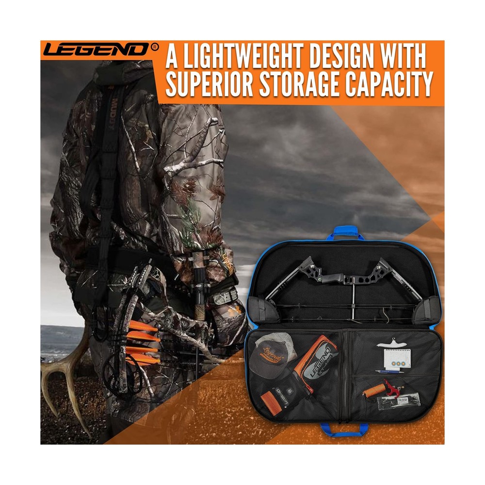 LEGEND Alpha Compound Bow Case - Securely Fits MTM Ultra Compact Arrow Cases ...