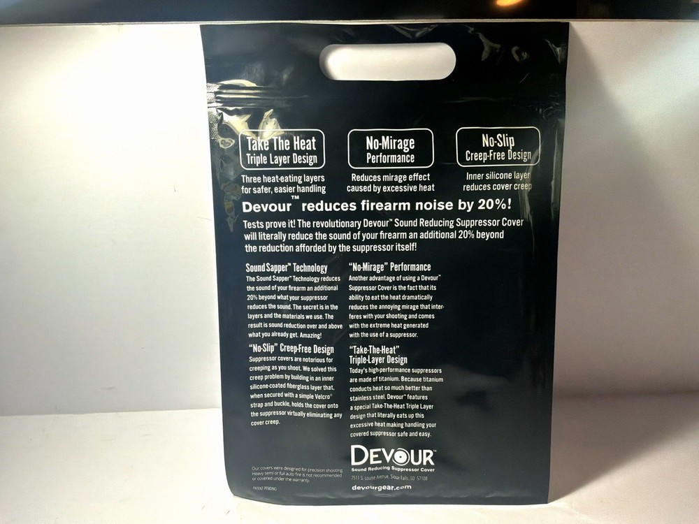 Devour Suppressor Cover- 9”- Silencer Central- New- Never Used