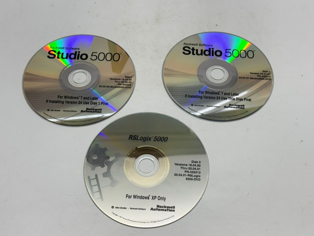 ALLEN BRADLEY STUDIO 5000 9324-RLD700NXENM RSLOGIX 5000 SOFTWARE DVD CD