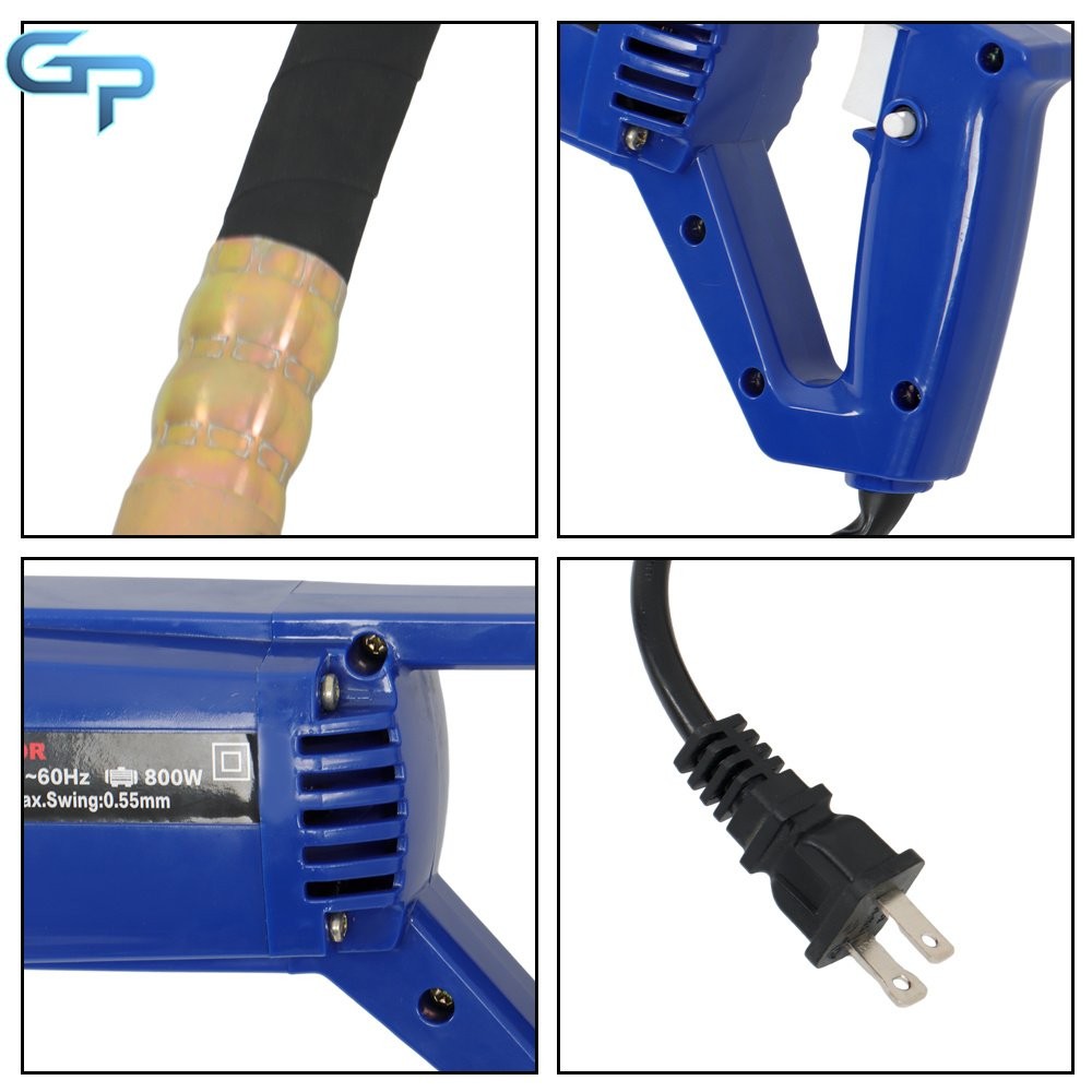 Blue 1500W Electric Concrete Vibrator Handheld For Concrete Construction Tool