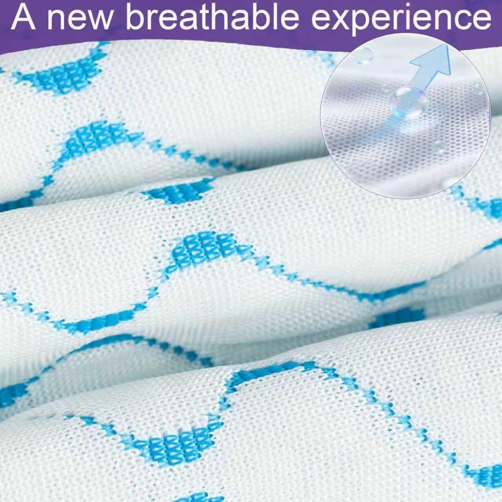Memory Foam Pillows Queen Size Set of 2, Adjustable Cooling Pillow for Side B...