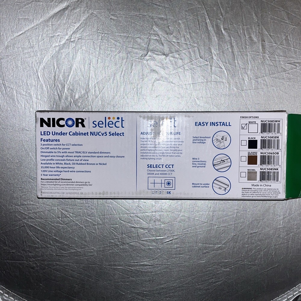 Nicor Select Led Under Cabinet