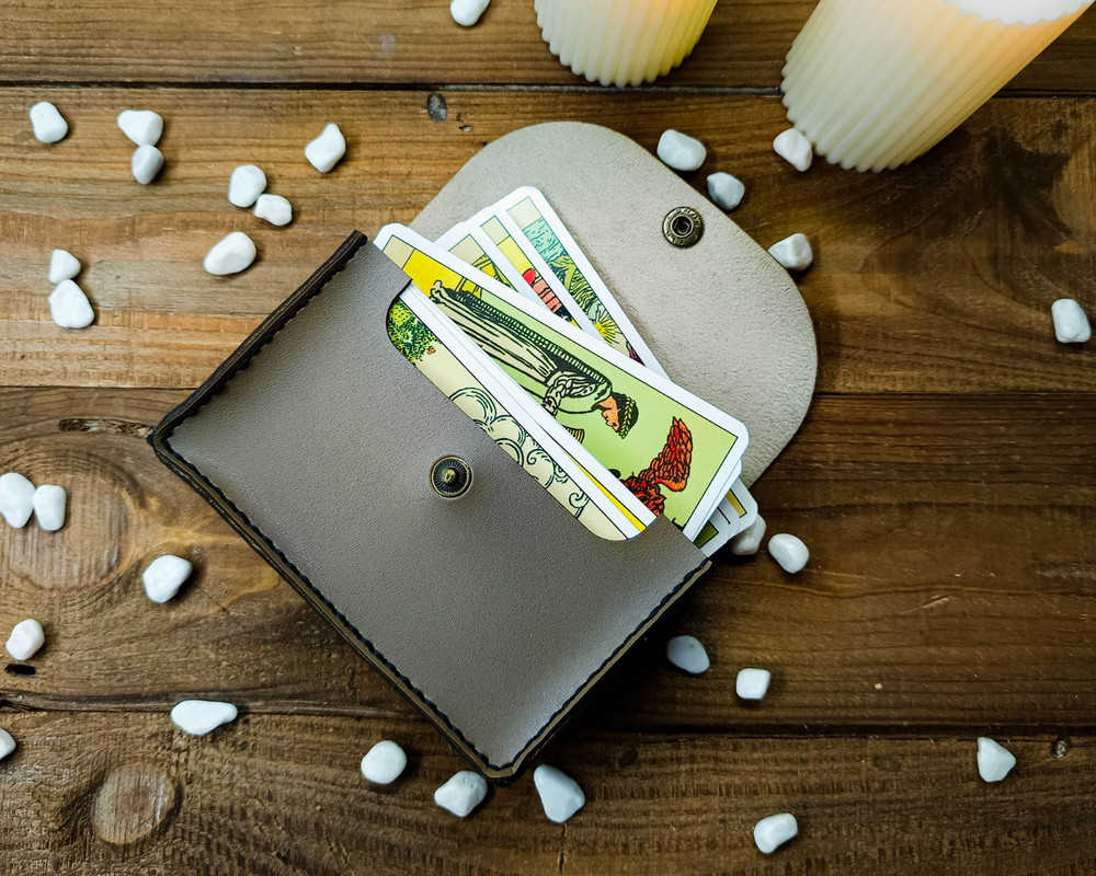 Leather Tarot Card Holder, Leather Deck Box, Leather Deck Holder