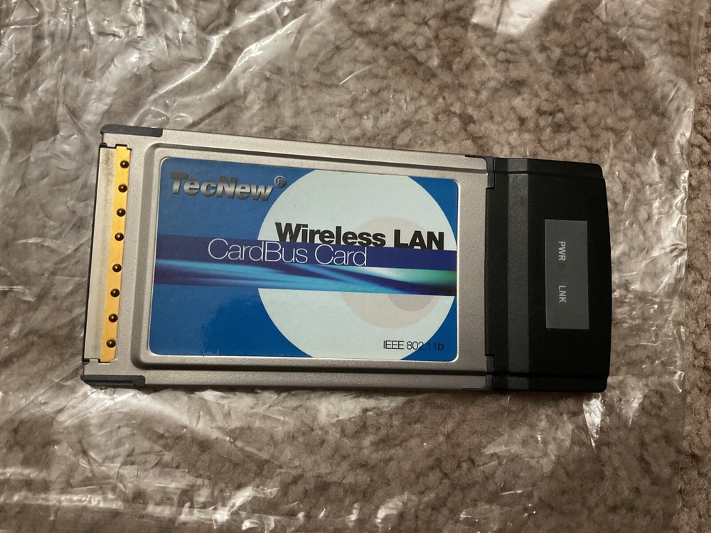 TECNEW WIRELESS LAN CARDBUS CARD