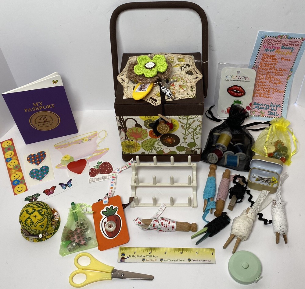 Sewing Box Notions Keepsake Kit Pin Cushion 1
