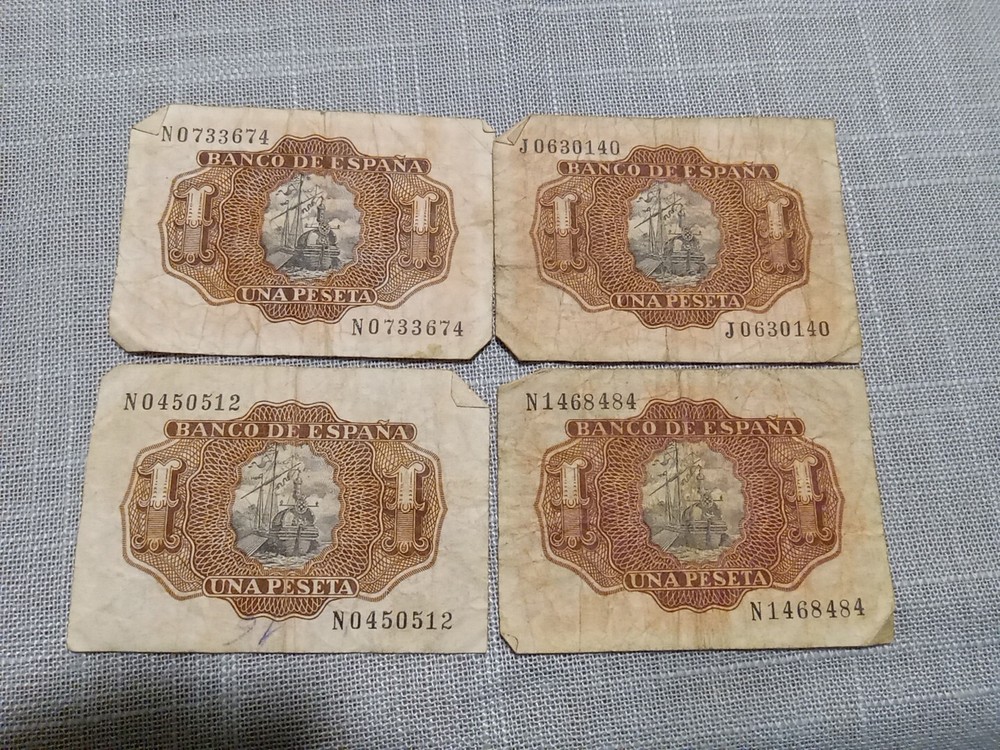 4-Spain- 1 Peseta - 1953