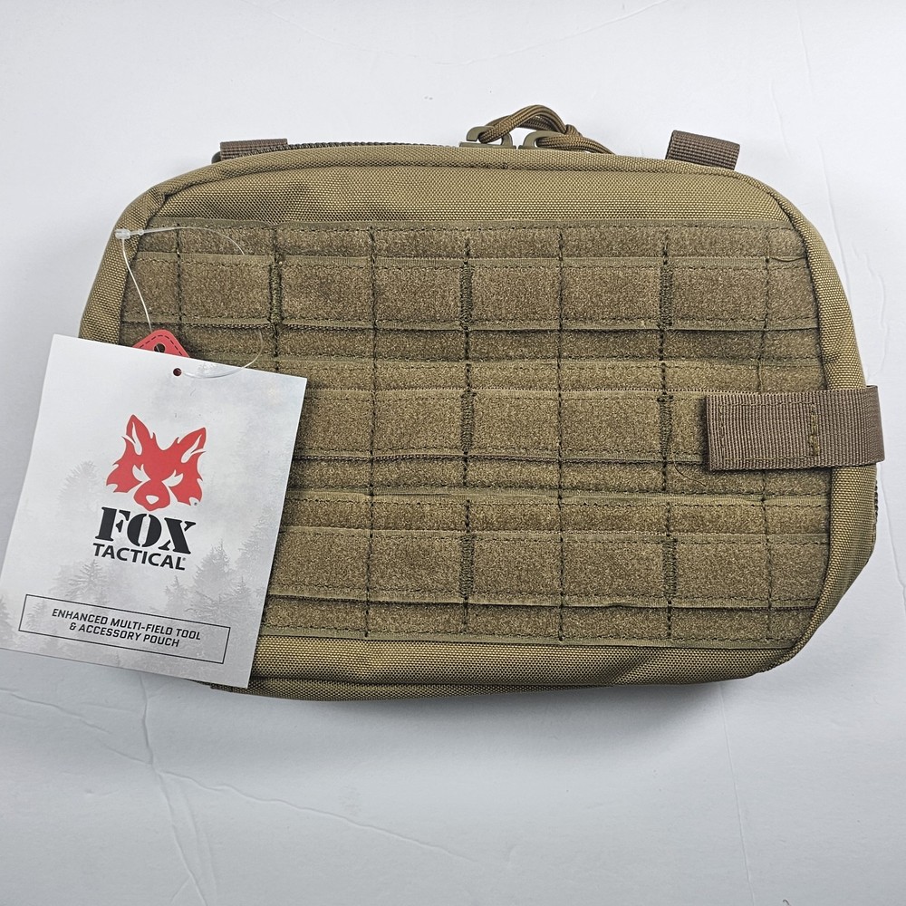 NEW FOX Tactical Enhanced Multi-Field Tool & Accessory Pouch - Coyote