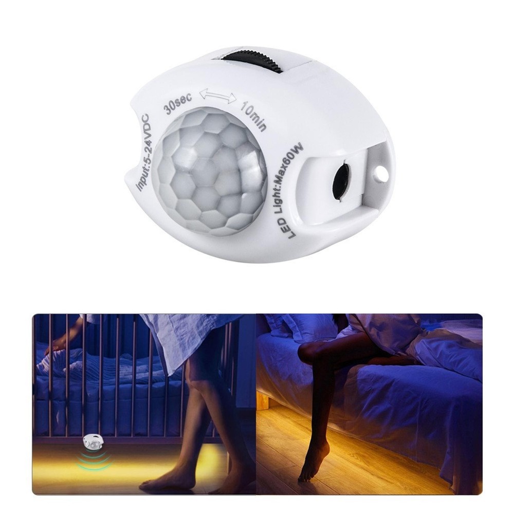 Motion Sensor DC 5V 24V Light Switch Movement Detector Automatic PIR Sen A