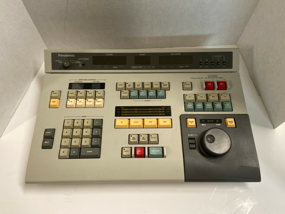 2PANASONIC AG-A800 EDITING CONTROLLER SYSTEM