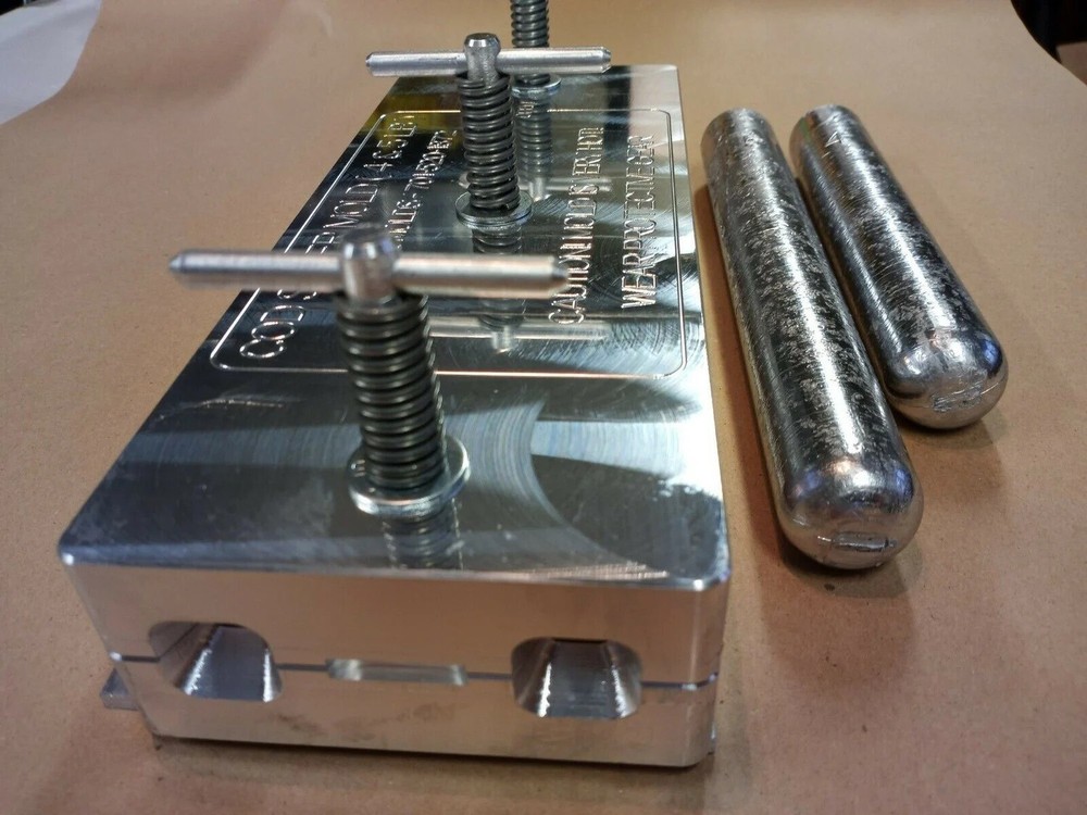 Cod Sinker / Deep Drop Weight Mold ( 2 Cavity ) 4# - 5# Combo Mold Aluminum CNC