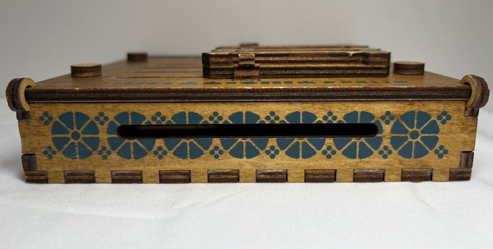 Caesar's Codex True Genius Wooden Brainteaser Puzzle Box