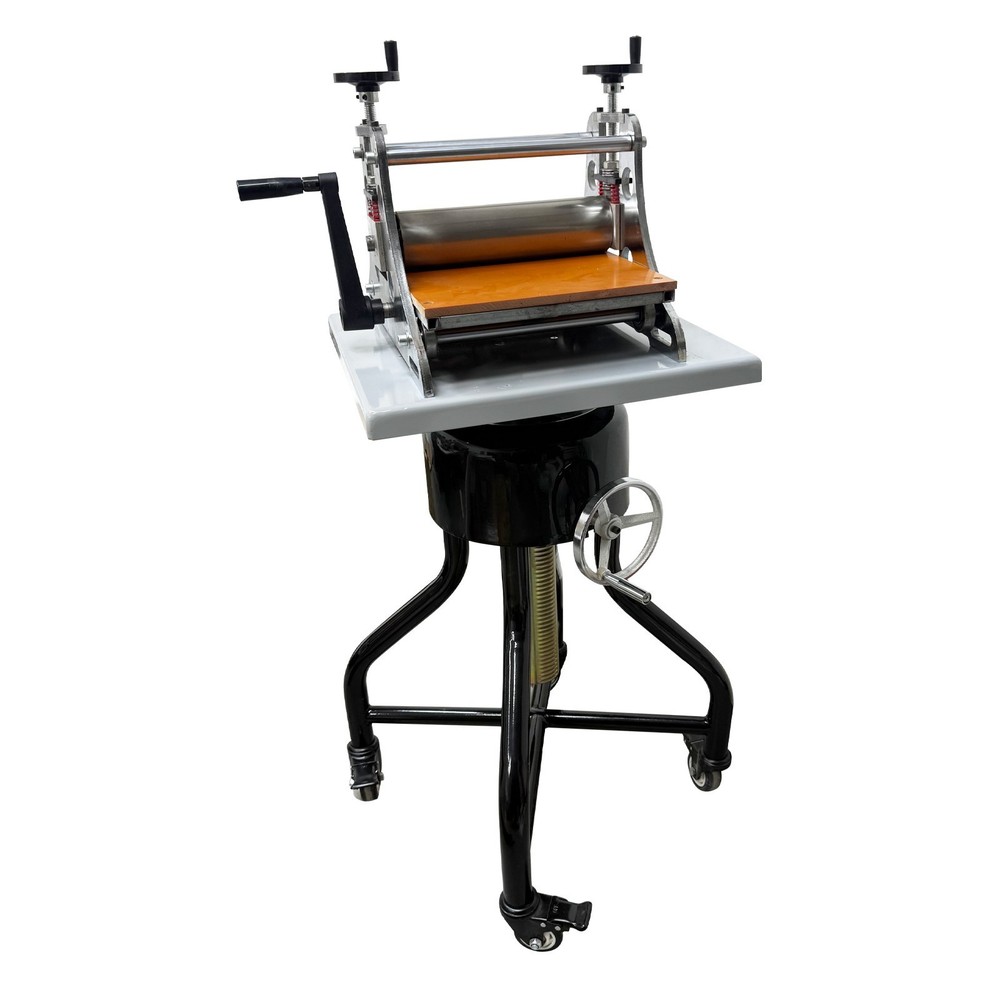 Slab Roller Printmaking Machine+Sculpture Turntable Set 360° Rotating Turntable