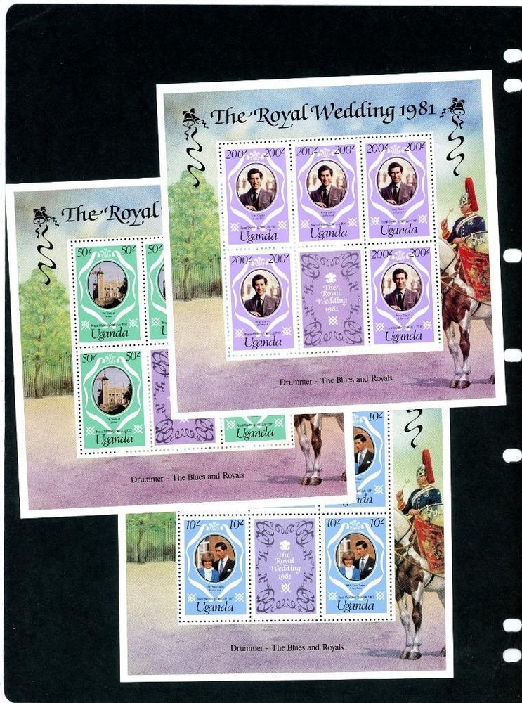 Uganda 1981 Scott# 314-6 Sheets Mint LH