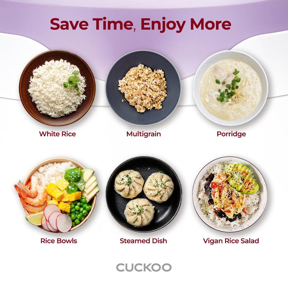 Basic Rice Cooker 6-Cup Uncooked / 12-Cup Cooked, Versatile Rice Maker with N...