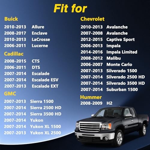 8 Way Front Left Power Seat Adjuster Switch Driver Side Compatible with GMC