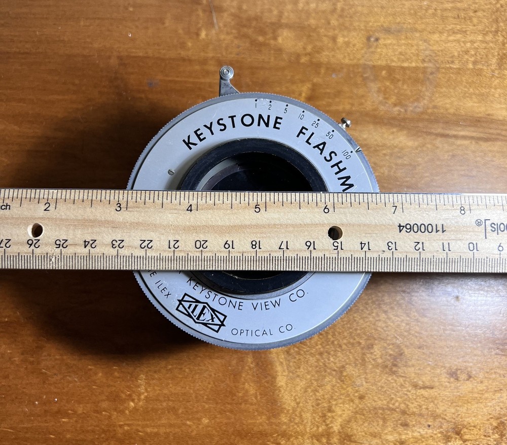 Vintage Ilex Shutter Keystone Flashmeter large format Thread Diameter 58 mm