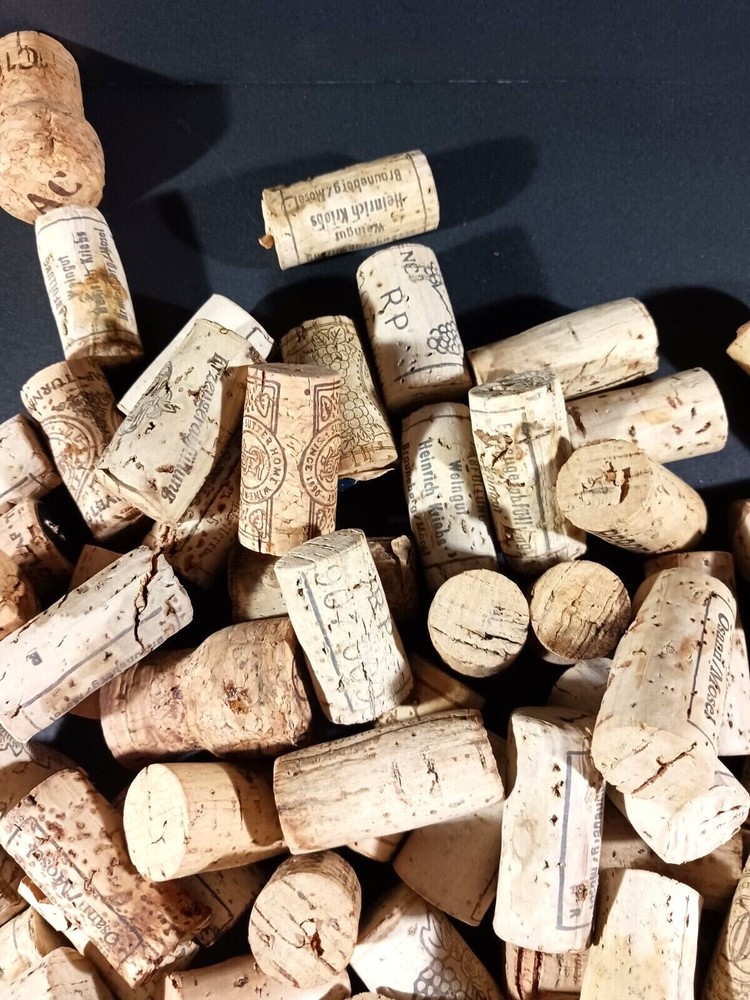 75 Used Natural Wine Corks Crafting Interior Design Projects Diff Sizes/Shapes