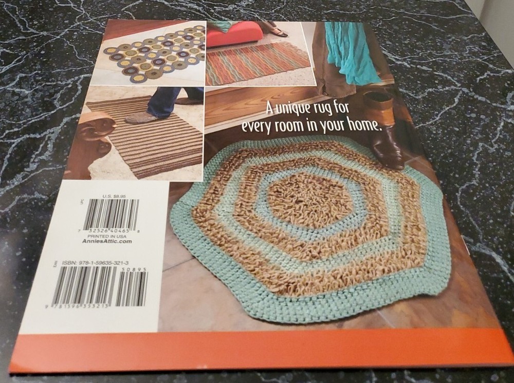 AK2 ANNIE'S ATTIC 2010, PAINTED JUTE RUGS CROCHET PATTERN LEAFLET