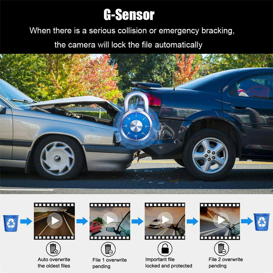 1080P DVR Video Recorder Dash Cam ADAS Night Vision For Car Android Navigation