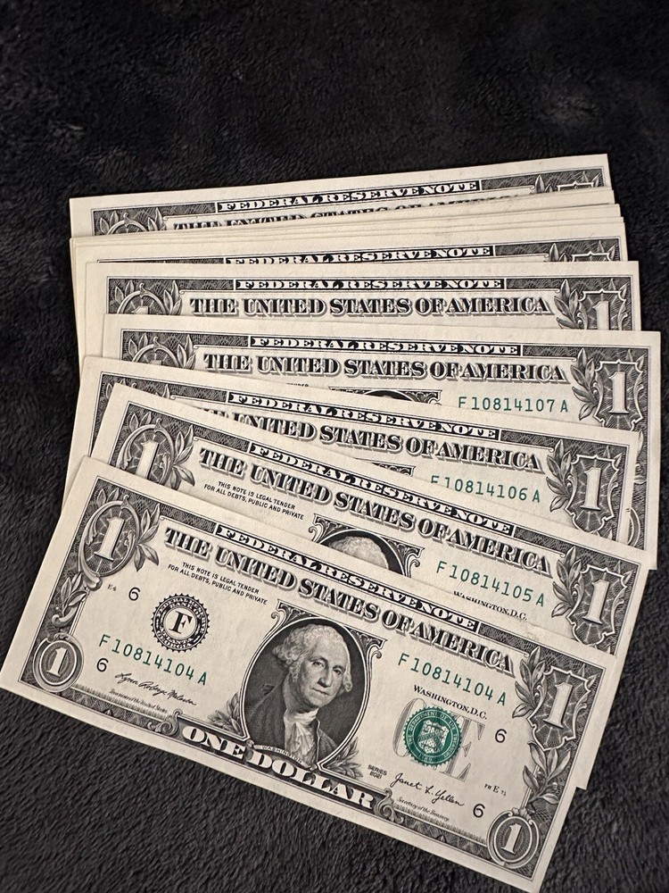 Mis Cut Error 1$ Bills