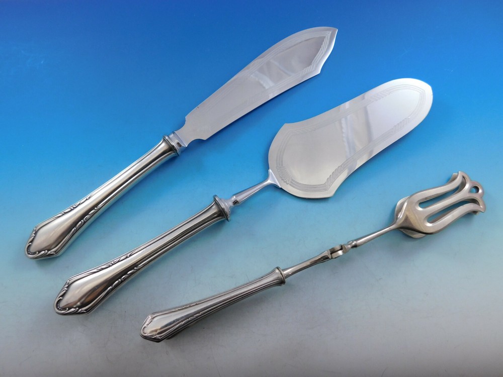 German Silverplated Flatware Set by Carl Eickhorn Solingen 102 pc Dinner Service