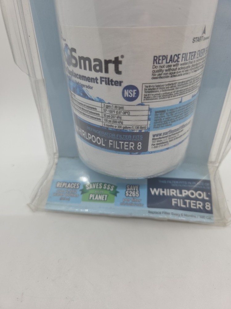 EarthSmart W-4 Refrigerator Replacement Filter For Whirlpool Filter 8 NEW